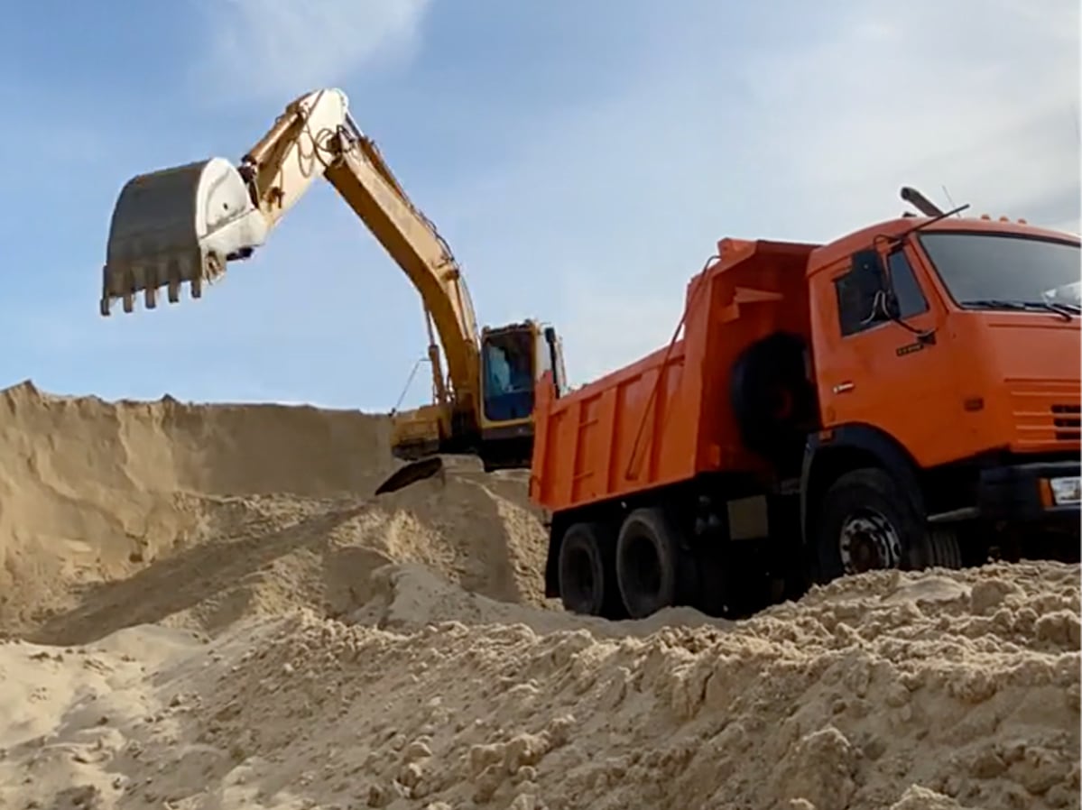 Речной песок в Казани — цена за тонну с доставкой